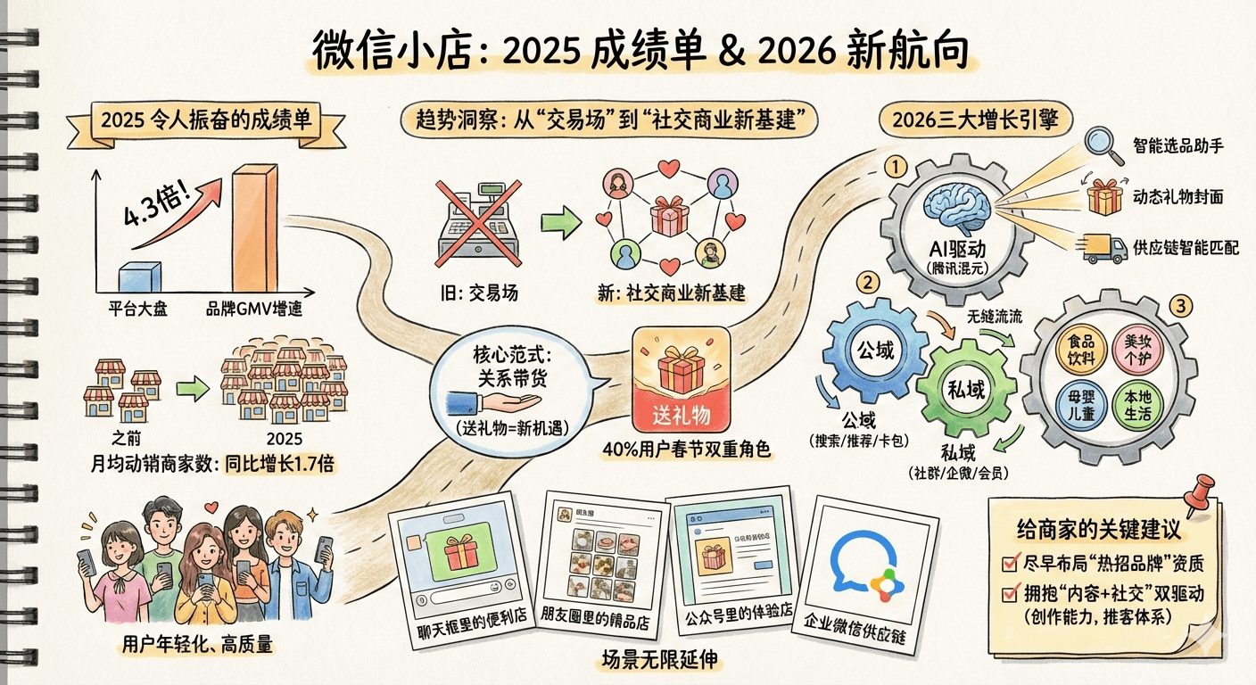 看懂 2026 微信小店的新机会信息图