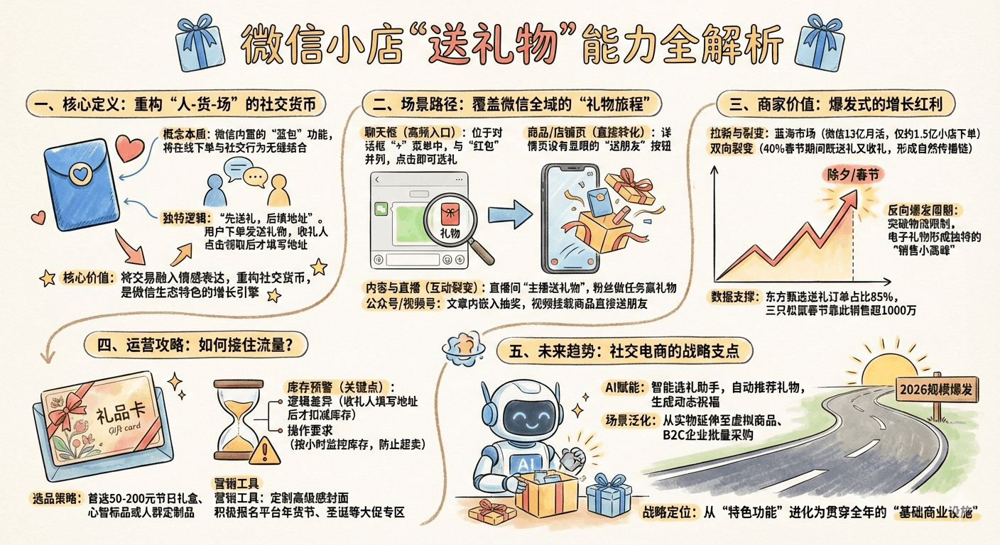 微信送礼：从能力理解到营销落地信息图